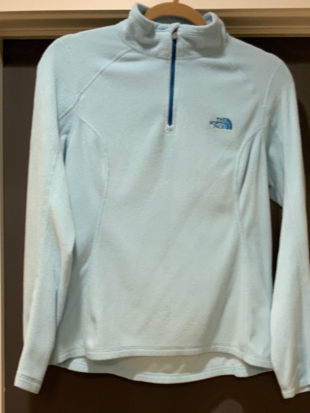 The North Face Pale Blue Half-Zip Fleece Pullover